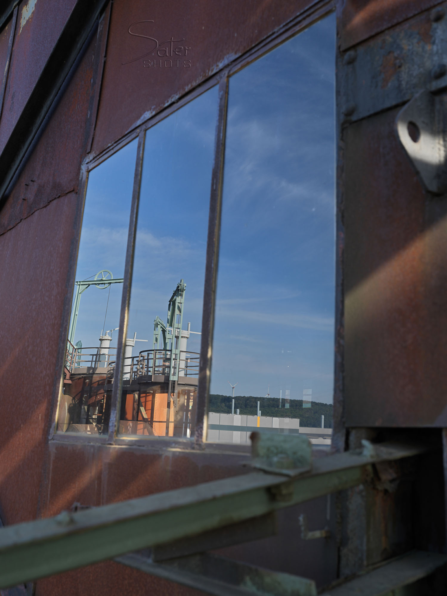 Reflection of the ironworks
